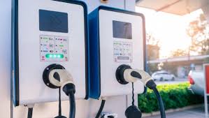 A pair of Electric Vehicle installation units.